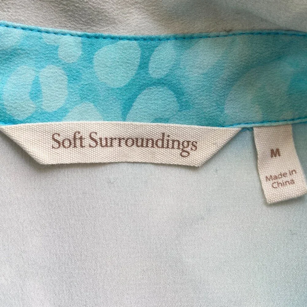 Soft Surroundings JOLENE Silk Floral Blouse - Picture 4 of 10